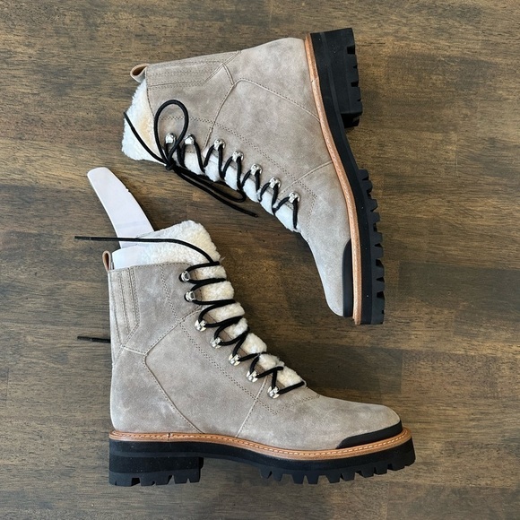 Marc Fisher Izzie Lugsole Ankle Boot Medium Gray - Picture 9 of 10